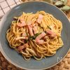 ベーコンとほうれん草のバター醤油パスタの工程3