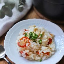 旨味たっぷり！ドライトマトと舞茸の洋風炊き込みごはん