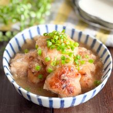 【白だし香る、鶏もも肉のみぞれ煮】鶏肉ぷるぷるお出汁しみしみ