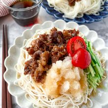 さっぱり感がたまらない!『ぶっかけ牛おろし素麺』