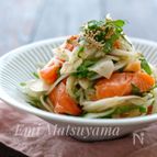 ＊新玉ねぎとかぶと生サーモンのしそマリネ＊おつまみに◎