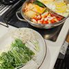 もんぶらん°・*:.。.☆の作ってみた!投稿(＜BRUNO＞2つの火鍋☆赤のきのこ焼き鍋と白のレモン焼き鍋)