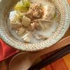 マリオタクピンクの作ってみた!投稿(【豚バラ白菜のお豆腐ごま味噌スープ】コク旨♡満足スープ!)