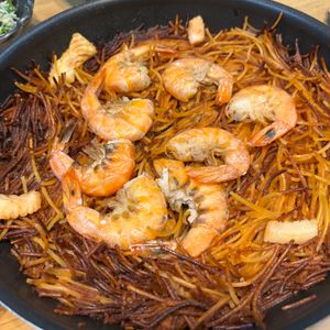 ゆゆゆんの作ってみた!投稿(魚介のフィデウア（パスタのパエリア）)