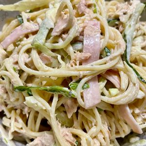momoの作ってみた!投稿(我が家の【絶品スパサラ】冷めてもくっつかない♪おすすめ☆)