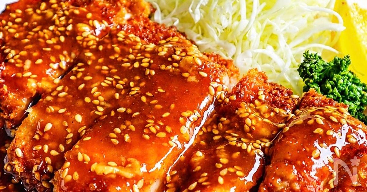 濃厚♡【味噌だれとんかつ】ご飯が進む♪