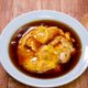 甘酸っぱい「海老玉あんかけ」