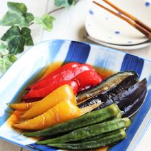 夏野菜の揚げ焼き浸し