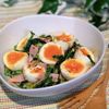 あゆの作ってみた!投稿(【ほうれん草と半熟卵のごま味噌マヨサラダ】美味しすぎる！！)