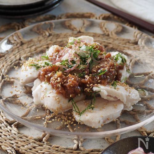 【梅水晶鶏】鶏むね肉でしっとりヘルシー。