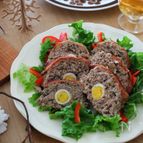 型なしで簡単！豪華見え！【大葉入りベーコンミートローフ】