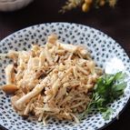 シンプルで美味しい食べ方♡きのこのガーリックツナレモン炒め