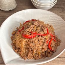 水は入れない！だからしみしみ【麻婆春雨】