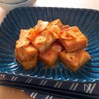 おつまみにも・ご飯のおかずにも♡にんにく味噌だれ厚揚げ