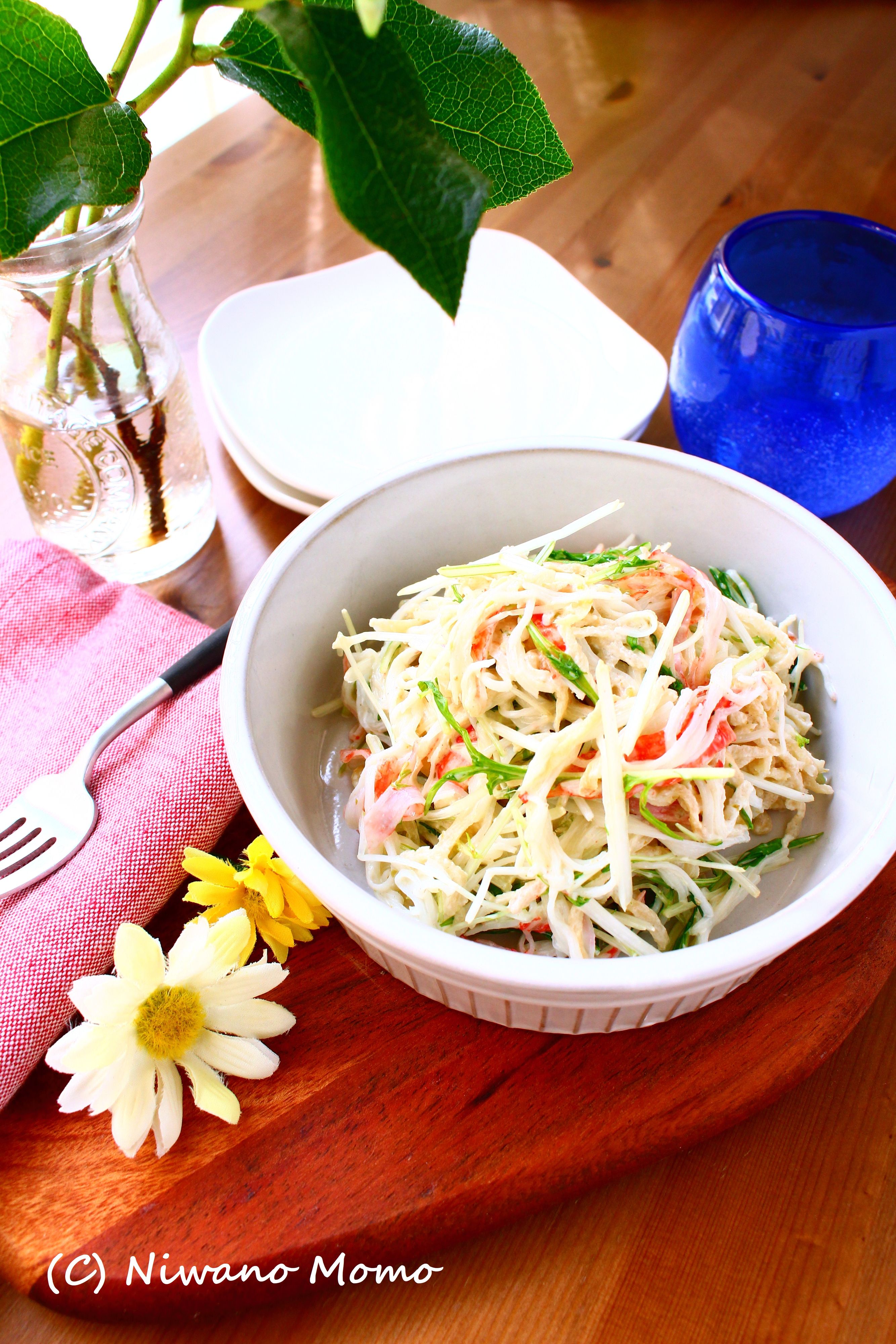 カニサラダ 水菜とカニかまのデリ風おかずサラダ【作り置きOK】 | レシピサイトNadia