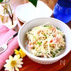 水菜とカニかまのデリ風おかずサラダ【作り置きＯＫ】