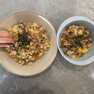ｍ**の作ってみた!投稿(ポイントひとつで驚きの美味しさ！5分で作れる納豆チャーハン)