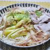 焼き茄子と豚しゃぶのぶっかけ素麺の工程8