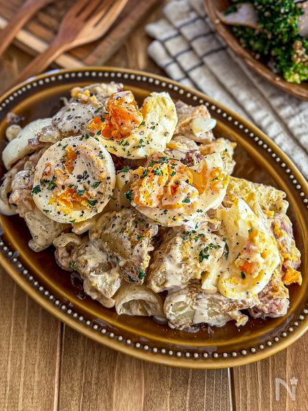 焼き新じゃがと半熟卵《デリ風♡サラダ》