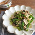 野菜不足解消に◎食物繊維たっぷり☆ピーマンときのこマリネ