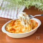 ホワイトソースは振るだけ「白菜グラタン」