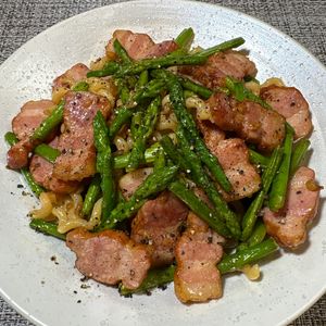 楽ラク手抜キッチン🐶🐾の作ってみた!投稿(【アスパラとベーコンの和風パスタ】お店超え絶品春パスタ)