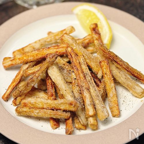 ボリボリ止まらない♪【ごぼうのにんにく塩唐揚げ】