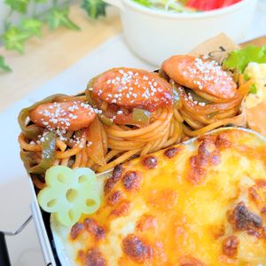 AYANO.•*¨*•.☆の作ってみた!投稿(お惣菜屋の味♪冷まして美味しいナポリタンスパサラ)
