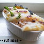 醤油糀で山芋豆乳グラタンinスパム

