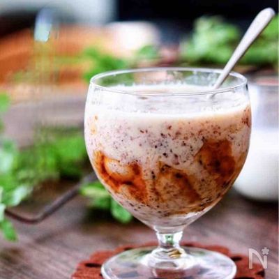 冷やす時間不要!飲むまで5分【コーヒーゼリーオレ】