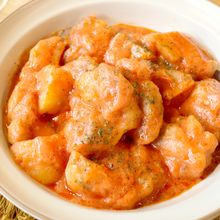 牛乳＆ケチャップで！【鶏肉と新じゃがのトマトクリーム煮】