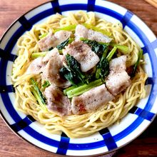 レンジで5分!パパッと1人飯♪【豚バラ塩焼きそば】