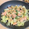 ゆいの作ってみた!投稿(【鮭のちゃんちゃんバター蒸し】フライパンで重ねて蒸すだけ！)
