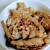 ゆみの作ってみた!投稿(甘辛味でお箸止まらない♩豚肉とれんこんの混ぜごはん)