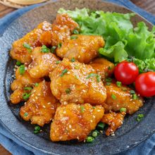 【ズボラなのに超柔らかい♡】鶏むね肉の揚げない甘辛から揚げ
