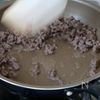 【ワンパンで簡単】ふわふわ卵のひき肉中華あんかけの工程3