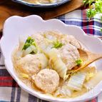 イチ押しの食べるスープ！『鶏団子と白菜のおかずスープ』
