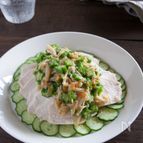さっぱりおいしい!鶏むね肉のオクラ梅ダレがけ