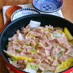 豚バラ白菜さっぱりレモンの重ね蒸し