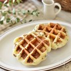 [卵なし！メープルおさつワッフル]ホットケーキミックスで簡単