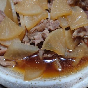 kkkkの作ってみた!投稿(味染み大根じゅわっと美味しい♡【豚バラ大根の煮物】)