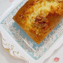 チョコレートマーブルのしっとりバナナケーキ