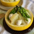 さっぱり美味しい！アスパラとグレープフルーツのサラダ