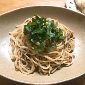 Nao★彡の作ってみた!投稿(とろっと旨みが絡む！ツナとなめこの和風アーリオオーリオパスタ)