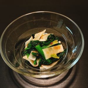 りんの作ってみた!投稿(1分おつまみシリーズ⑳ほうれん草と大根のポン酢和え😋)