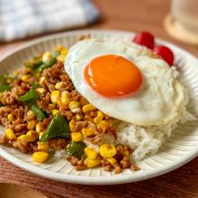 【和風ガパオライス】甘辛でこどものごはんがすすむ味🍚🥢
