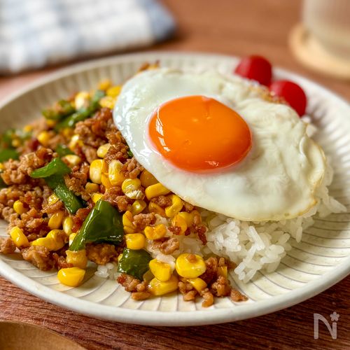 【和風ガパオライス】甘辛でこどものごはんがすすむ味🍚🥢
