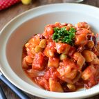 煮込み時間10分♪フライパンで簡単！鶏のトマト煮メキシカン風