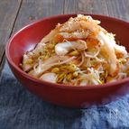 豆もやしとちくわのオイぽん和え