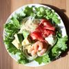 10分で完成!【えびアボカドサラダうどん】調味料3つで簡単♩の工程4